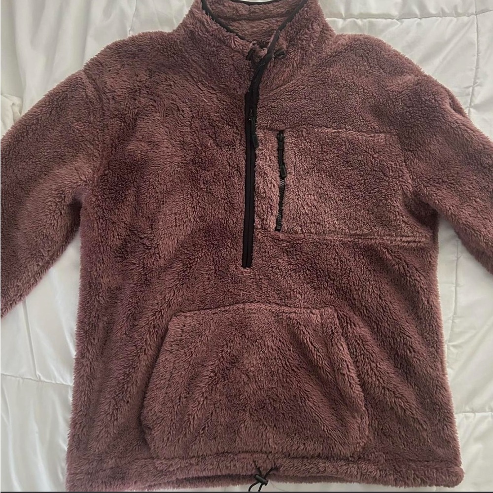 Women’s Dark Purple Fleece Sweater